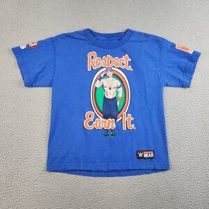 WWE Authentic John Cena Respect Double Sided Graphic Shirt Youth Med Wrestling
